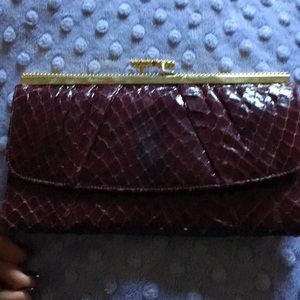 Judith leiber vintage wallet Maroon